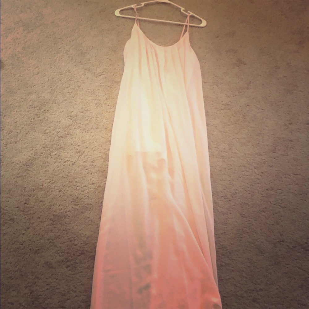 Maxi baby pink dress